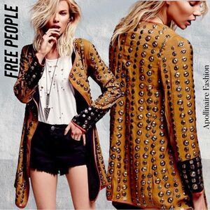 FREE PEOPLE CROSSED COINS MOTO JACKET NWT SMALL